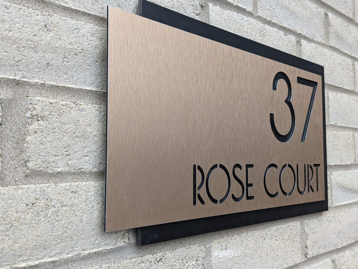 MustHome | Name plate for home entrance |Modern nameplate for house,Office