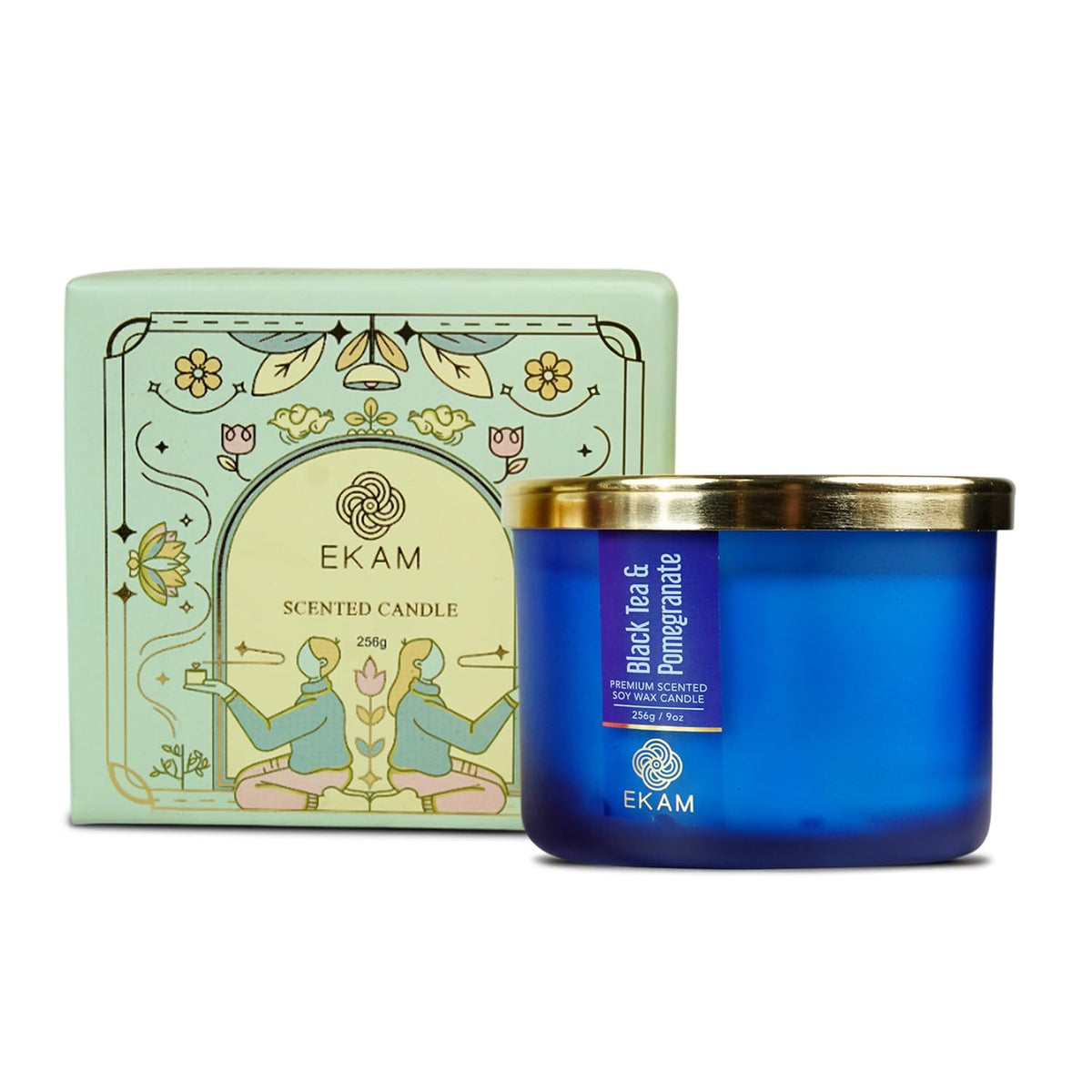 3 Wick Soy Wax Scented Candle| 35 Hours Burn Time| Long Lasting Premium Candles| Ideal for Home Decor|25W x 10HCM