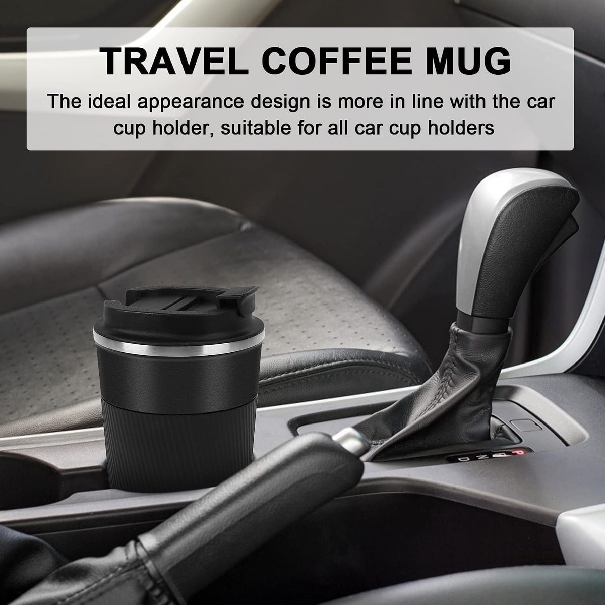 Musthome Coffee Mug Flask Insulated Leak Proof with lid Travel Tumbler Thermos Sipper Steel Mug- Hot and Cold for 6 Hour,500ml |‎9W x 8H cm