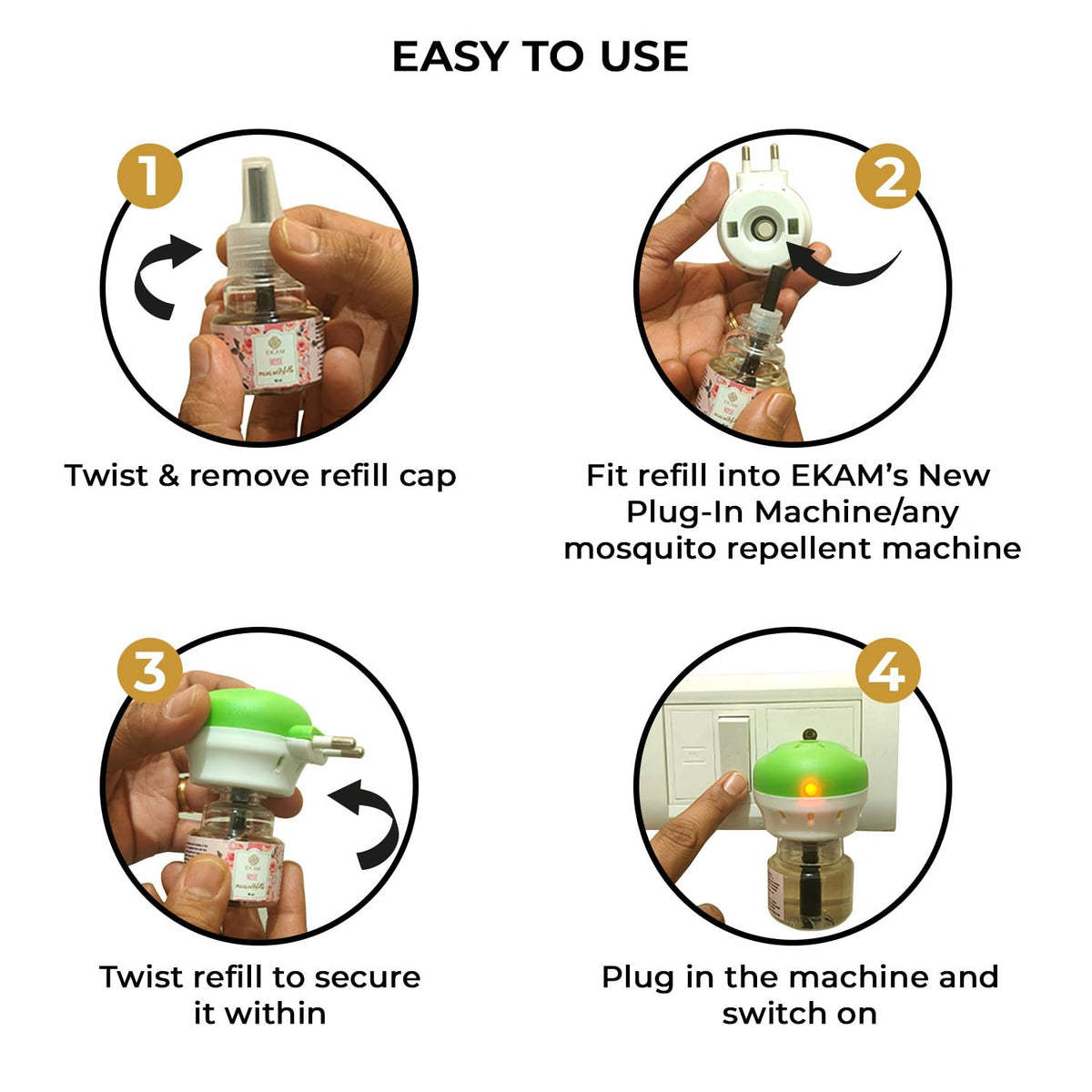 Plug-In Air Freshener Kit (Machine + 45ml Refill) | Tropical Paradise Scent |10.5 x 4.5 x 9CM
