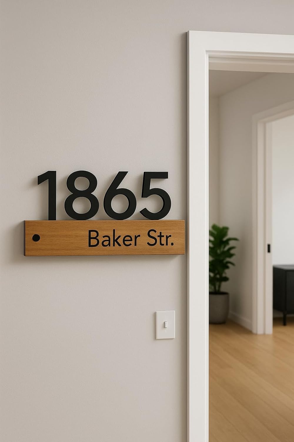 MustHome | Name plate for home entrance | Modern Nameplate for Home entrance ,Office