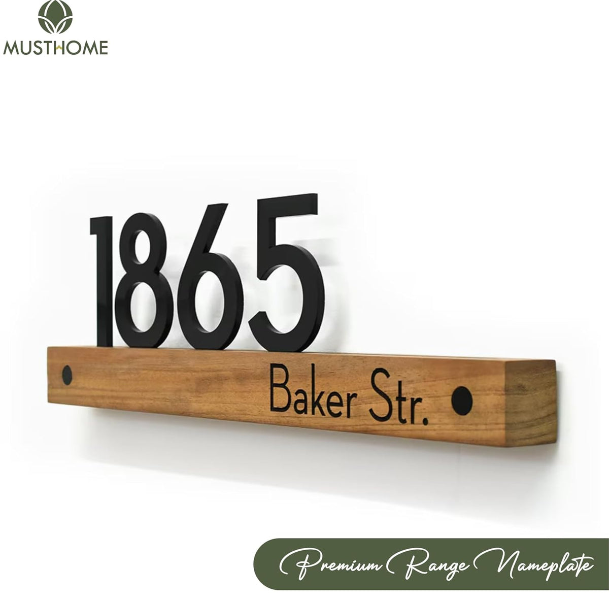 MustHome | Name plate for home entrance | Modern Nameplate for Home entrance ,Office