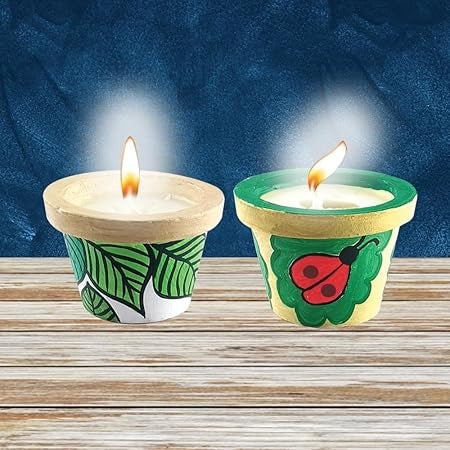 Pot Painting Candle Making Art and Craft kit, DIY Kit for Age 8 to 12 |