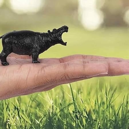 Toys 12 Pcs Realistic Jungle Animal Figurines, Safari Animals Figures Toys