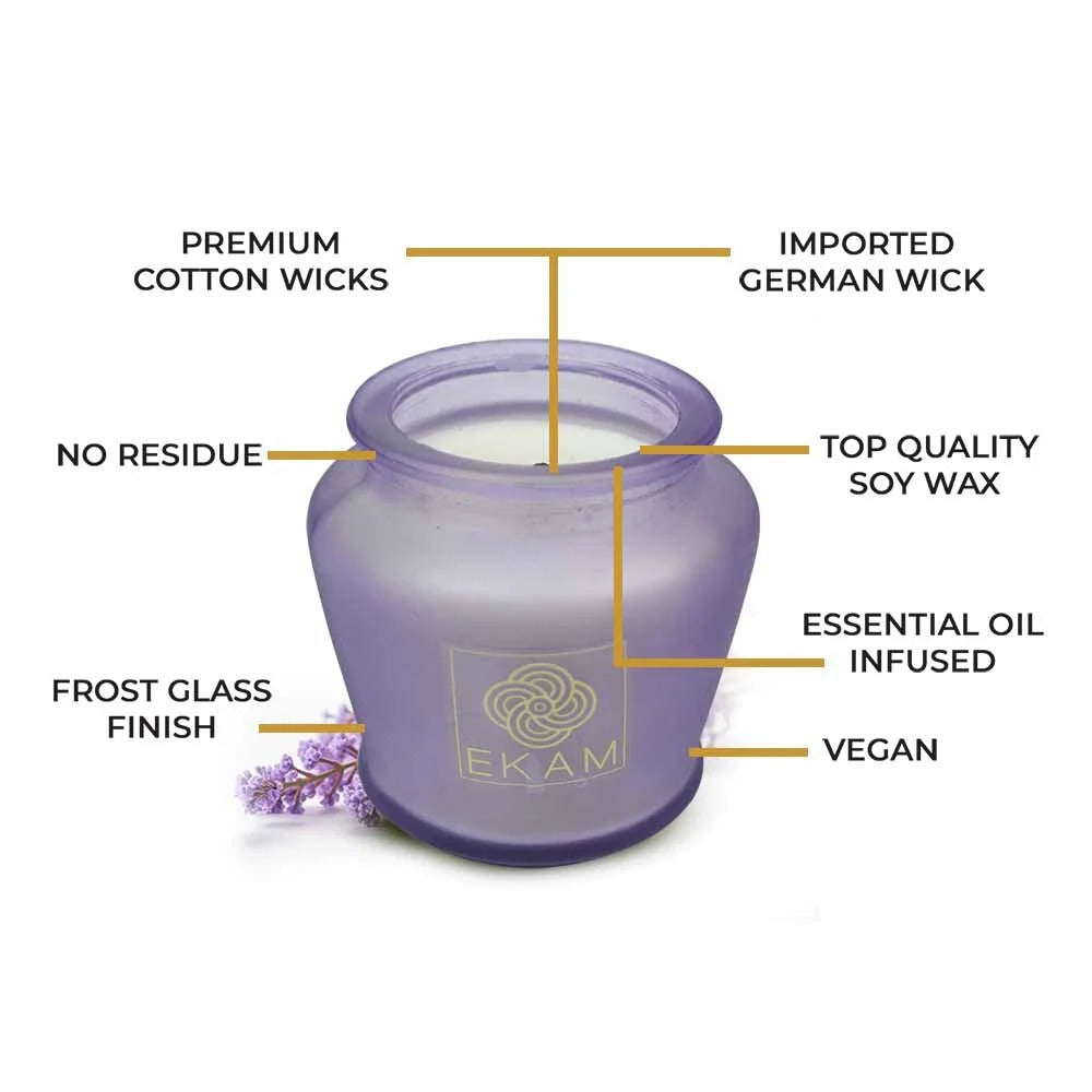 Lavender Lampshade Scented Candle|Lavender Lampshade Scented Candle|9 x 10.5 x 4.5cm