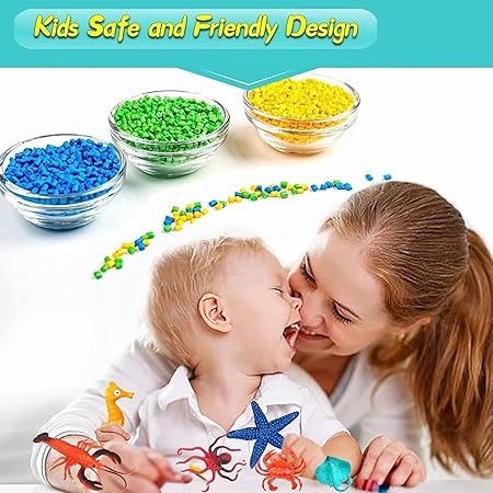 Aquatic Sea Animals Toy Set for Kids Medium Size Water Animal 6PCs Marine Jelly Fish Action Figurines for Boys & Girls