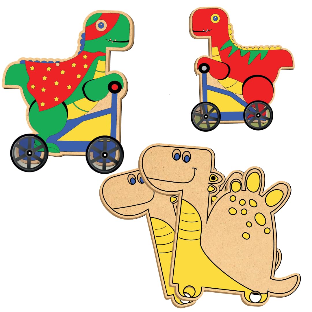 Art-O-Wheels - Roll into The World of Dinosaurs, Art and Craft Kit|26 x 21 x 5 cm