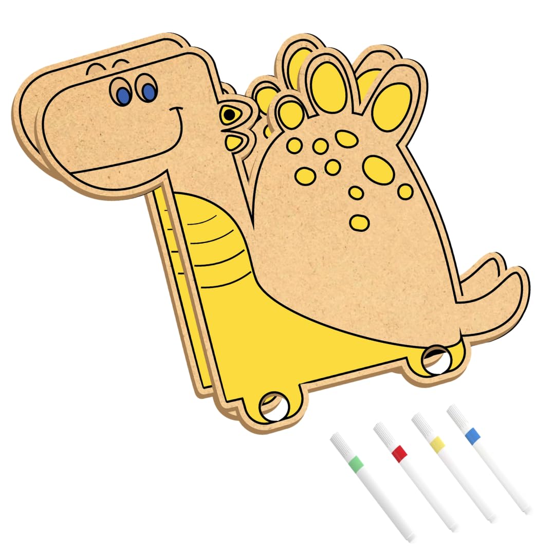 Art-O-Wheels - Roll into The World of Dinosaurs, Art and Craft Kit|26 x 21 x 5 cm